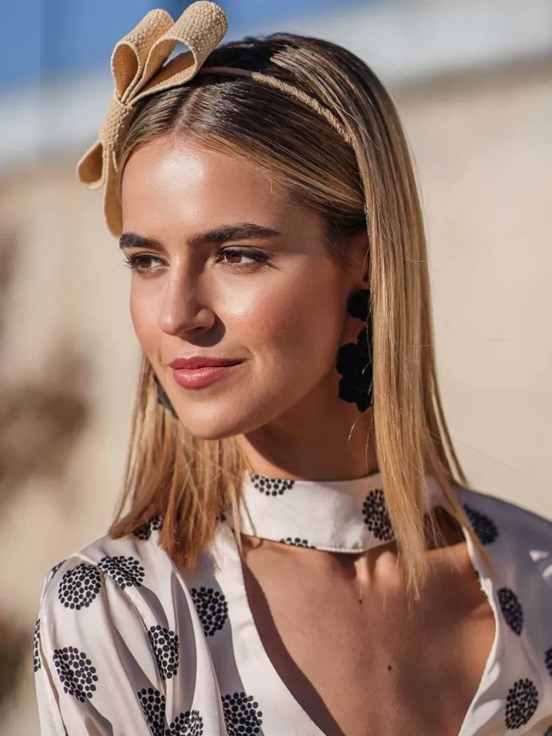 Mariquita Trasquilá Bandeaux^BANDEAU EN RAPHIA Beige