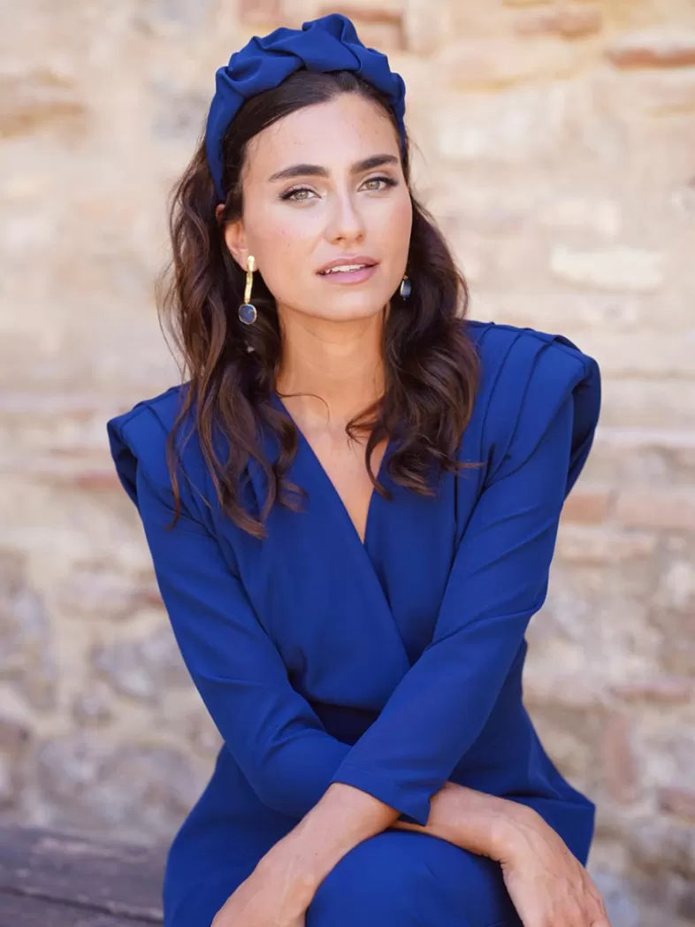 Mariquita Trasquilá Bandeaux^BANDEAUX FRUNCE SOLANA AzulRoyal