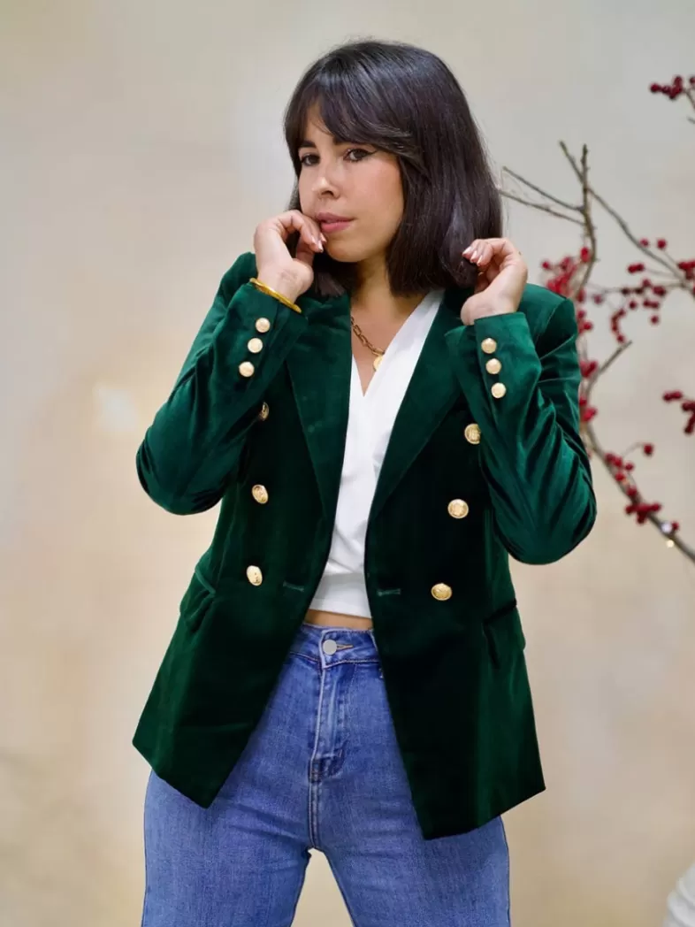Mariquita Trasquilá Style De Rue | Manteaux Et Vestes^BLAZER TERCIOPELO AzulMarino