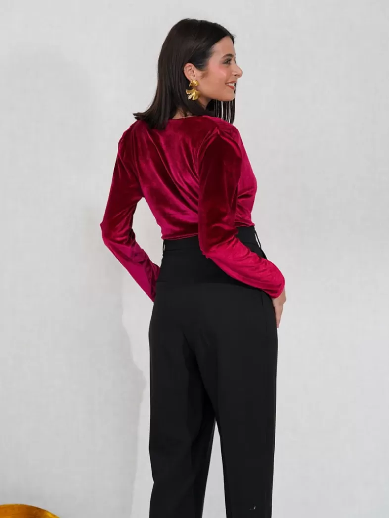 Mariquita Trasquilá Style De Rue | Chemisiers Et Chemises^BODY TERCIOPELO ESCOTE AzulNoche