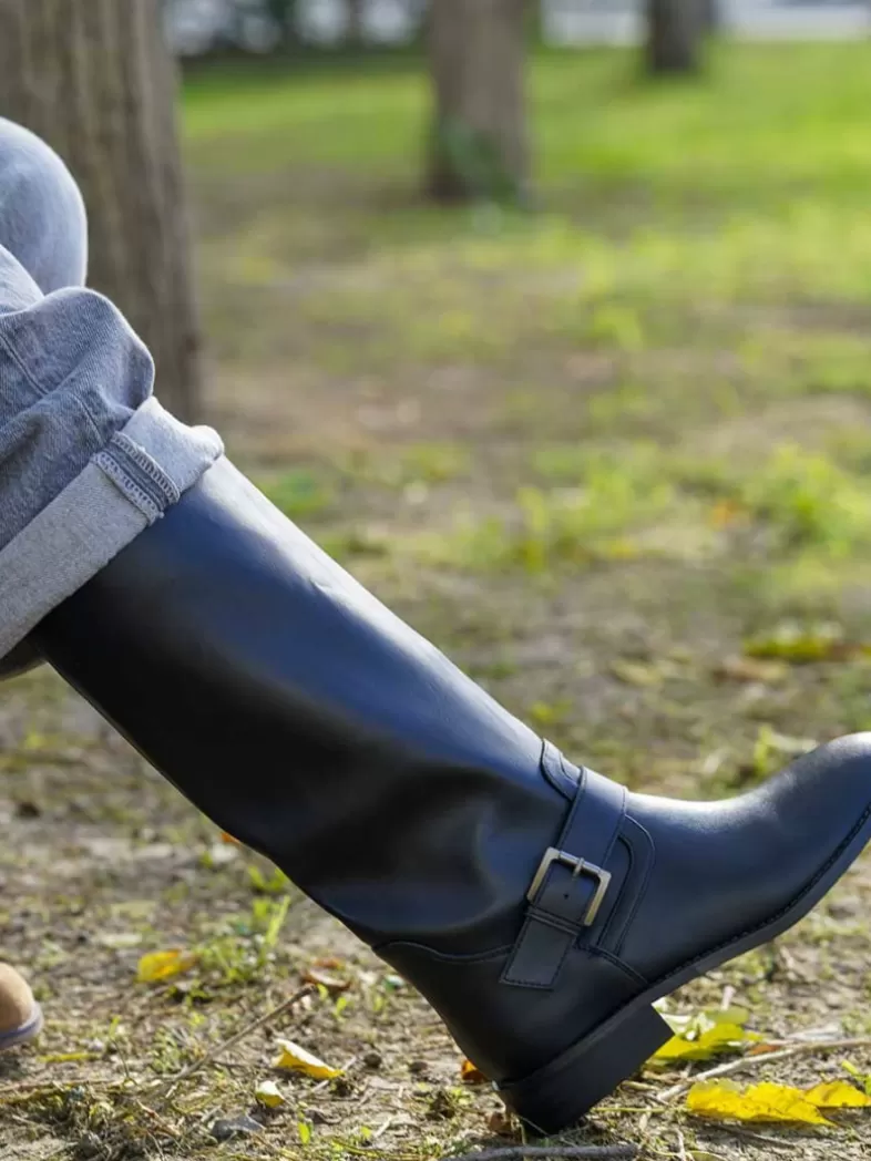 Mariquita Trasquilá Street Style^BOTTES BIKER HEBILLA Noir