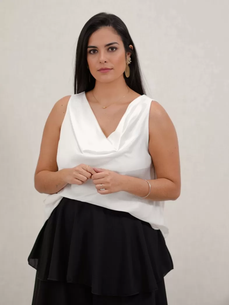 Mariquita Trasquilá Style De Rue | Chemisiers Et Chemises^CAMISOLE AMPLIO Blanc