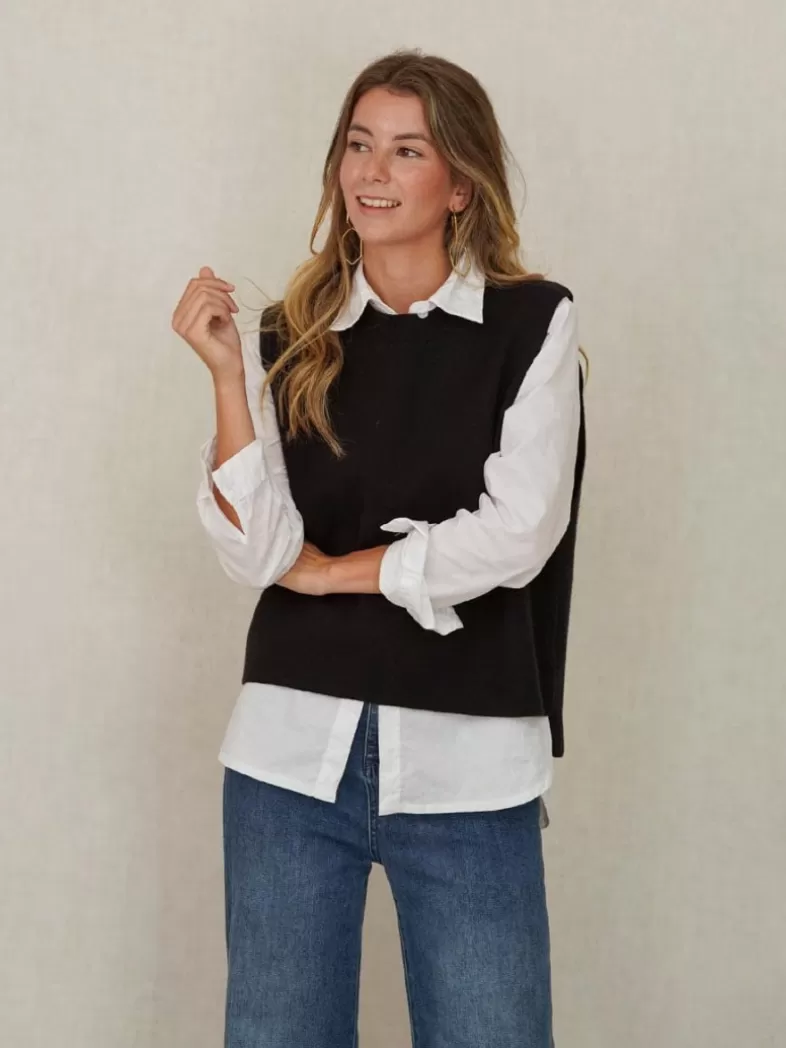 Mariquita Trasquilá Style De Rue | Pulls Et Sweat-shirts^CHALECO PUNTO Crudo