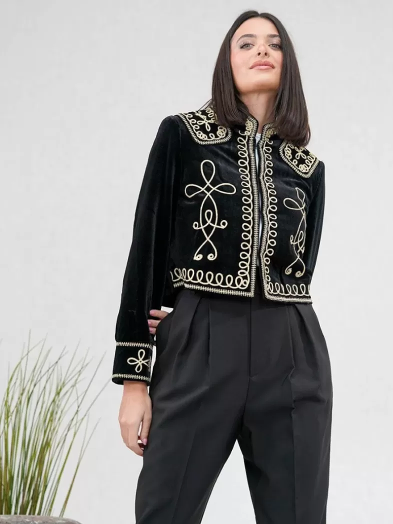 Mariquita Trasquilá Style De Rue | Manteaux Et Vestes^CHAQUETA CORTA GABAN Negroydorado