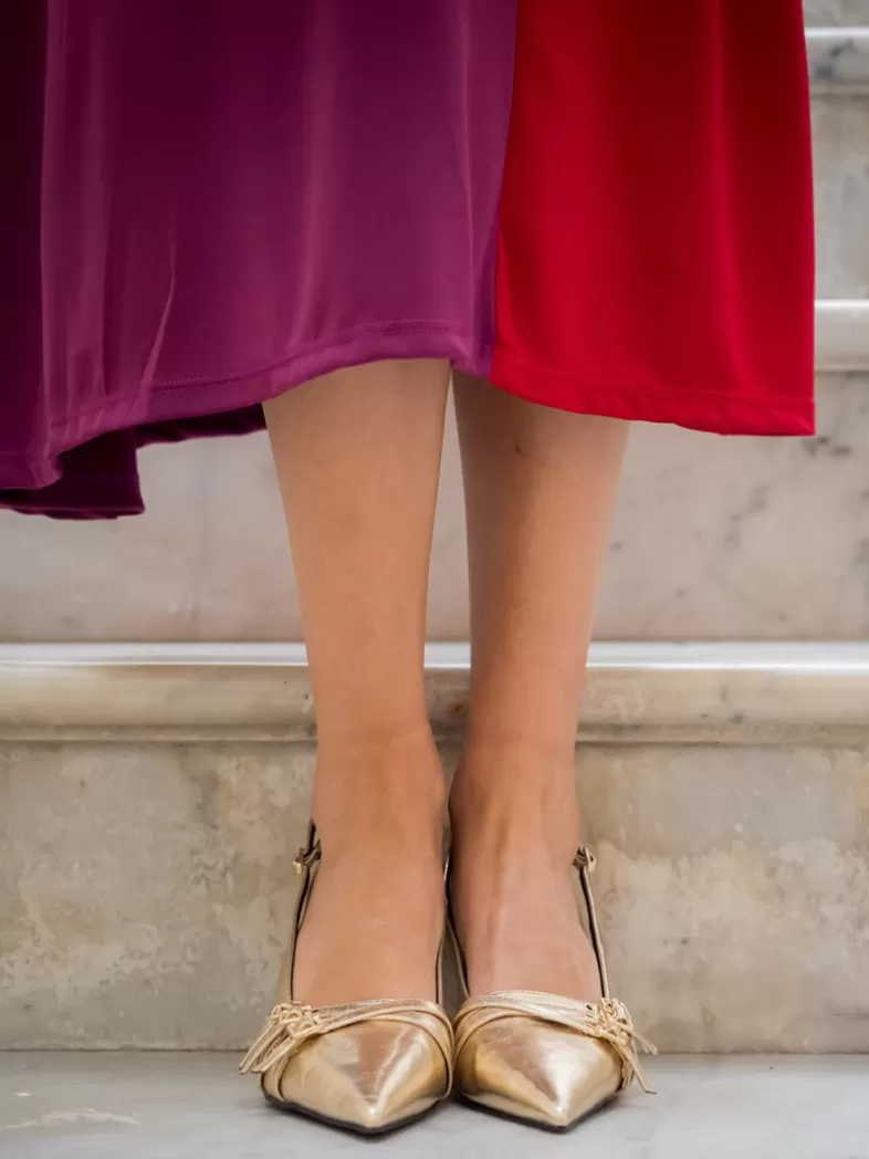 Mariquita Trasquilá Chaussures De Fête^CHAUSSURE DESTALONADO HEBILLAS Dorado