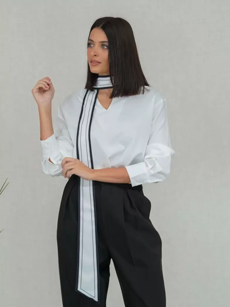 Mariquita Trasquilá Style De Rue | Chemisiers Et Chemises^CHEMISE LAZO MAXI CONTRASTE B