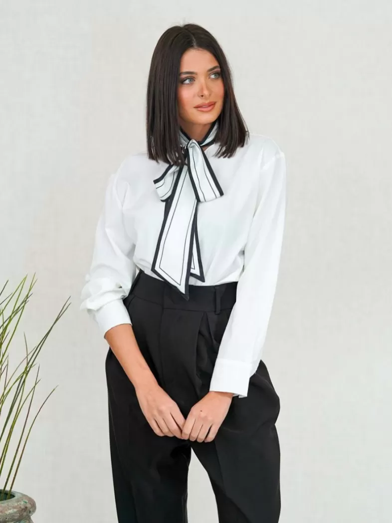 Mariquita Trasquilá Style De Rue | Chemisiers Et Chemises^CHEMISE LAZO MAXI CONTRASTE B