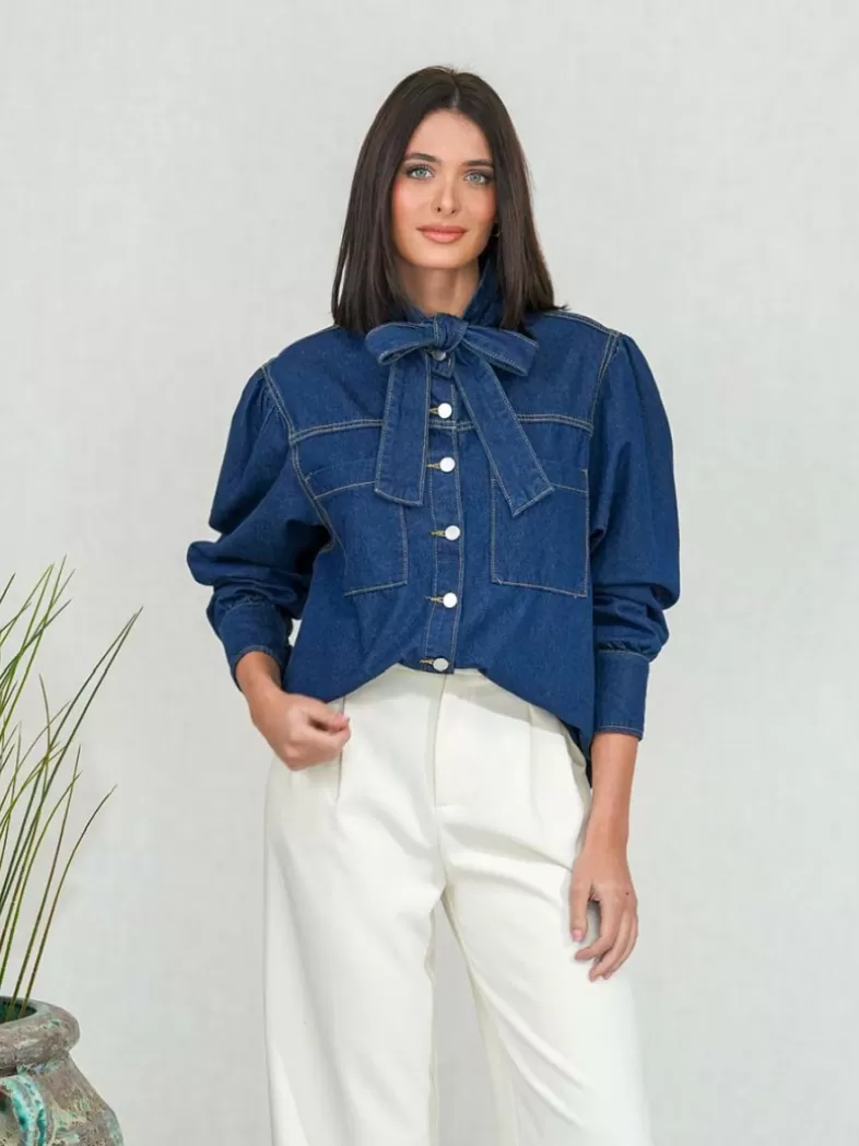 Mariquita Trasquilá Style De Rue | Chemisiers Et Chemises^CHEMISE VAQUERA LAZO Denim
