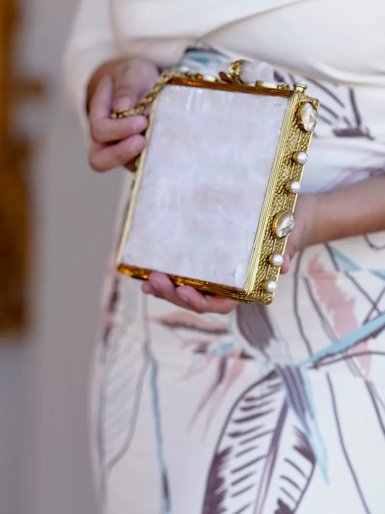 Mariquita Trasquilá Chaussures | Sacs Et Accessoires/sacs De Fête^CLUTCH JOYA NACARADO Dorado