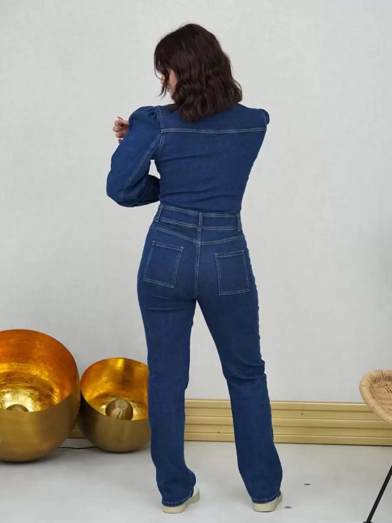 Mariquita Trasquilá Style De Rue | Robes^COMBINAISON LARGO DENIM VaqueroOscuro