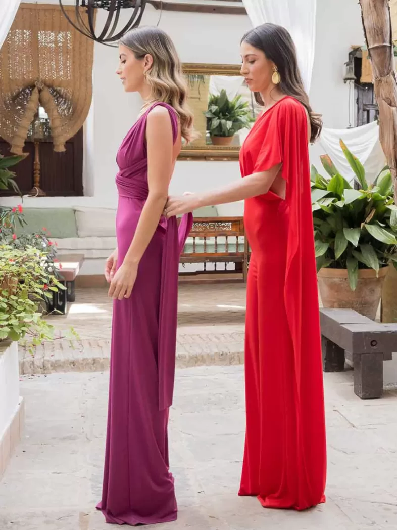 Mariquita Trasquilá Robes De Fin D`études | Robe Longue^COMBINAISON MULTI-POSITIONS Azulpato