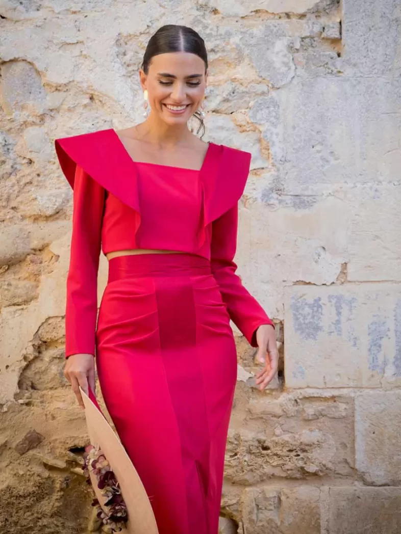 Mariquita Trasquilá Jupes | Robes D`invités À La Communion^ENSEMBLE SOLERA Rouge