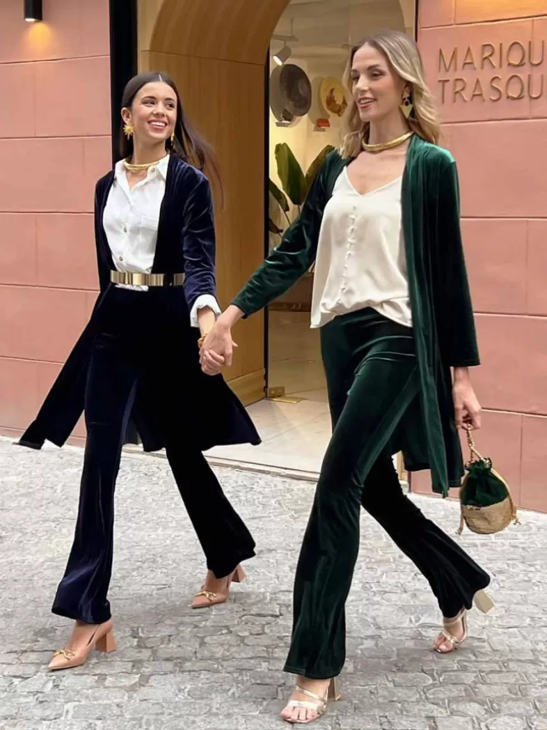 Mariquita Trasquilá Pantalon | Vestes^ENSEMBLE TERCIOPELO AzulMarino