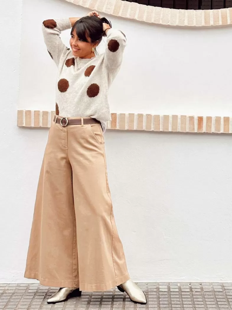 Mariquita Trasquilá Style De Rue^JEANS MAXI ACINTURADO Blanc