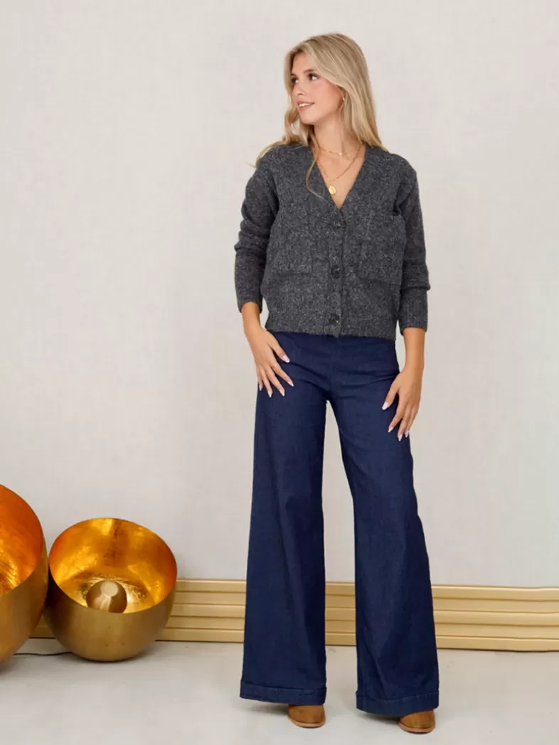 Mariquita Trasquilá Style De Rue^JEANS PALAZZO VaqueroOscuro