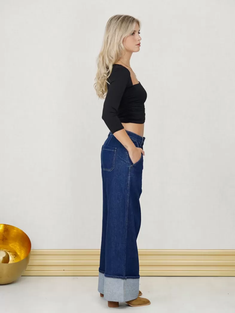 Mariquita Trasquilá Style De Rue^JEANS RECTO SELVEDGE VaqueroOscuro