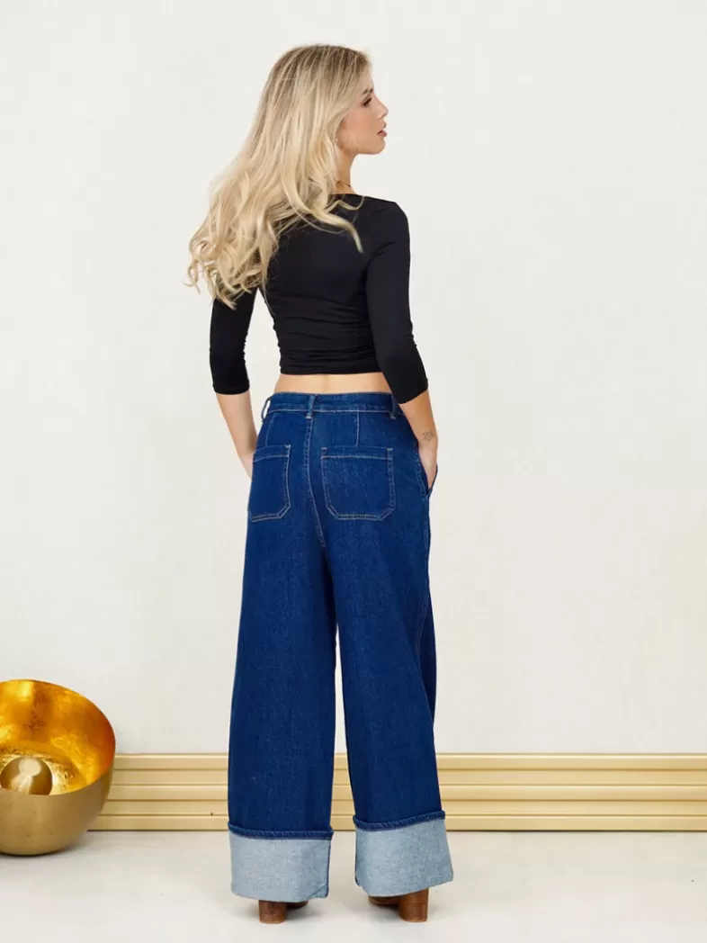 Mariquita Trasquilá Style De Rue^JEANS RECTO SELVEDGE VaqueroOscuro