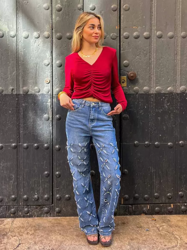 Mariquita Trasquilá Style De Rue^JEANS ROTOS FANTASIA Denim