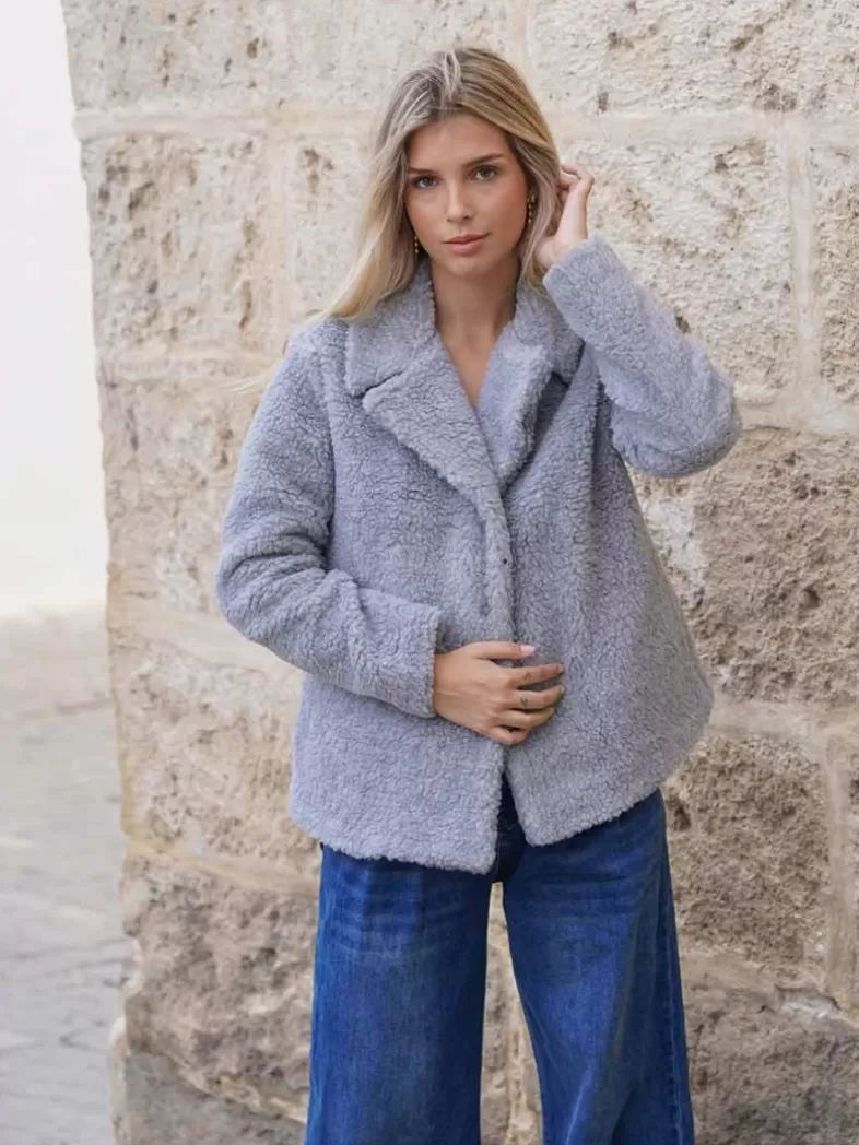 Mariquita Trasquilá Style De Rue | Manteaux Et Vestes^MANTEAU CORTO TEDDY AzulMarino