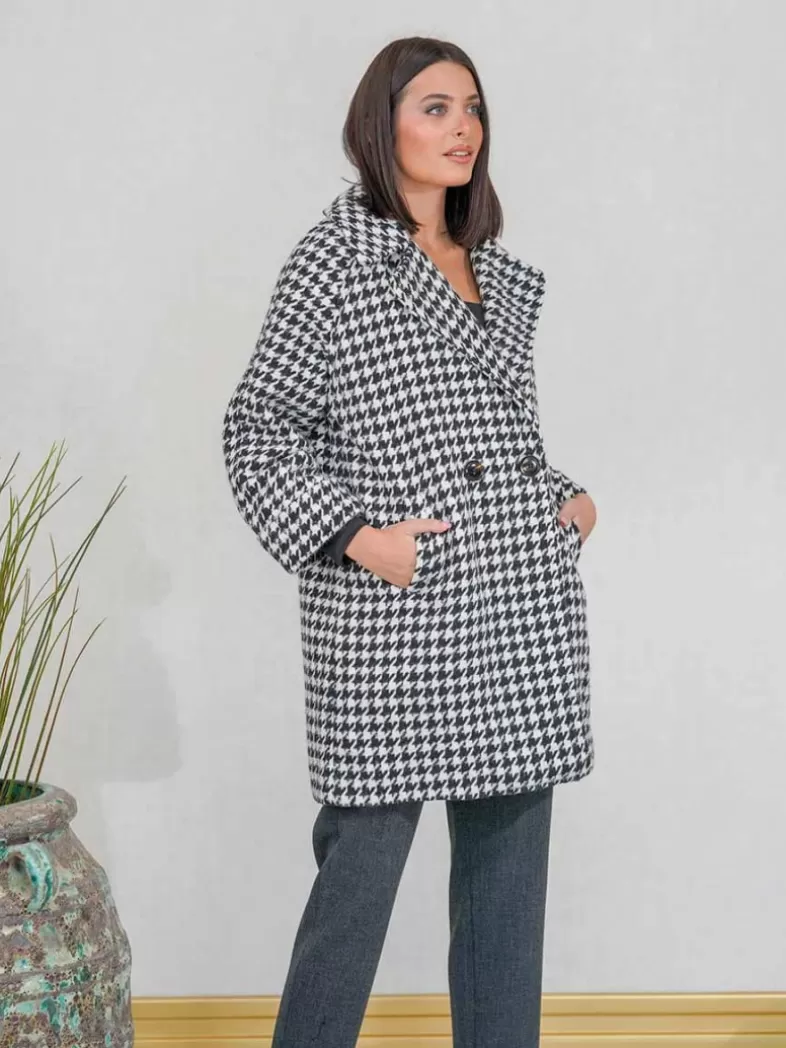 Mariquita Trasquilá Style De Rue | Manteaux Et Vestes^MANTEAU PATA DE GALLO Negro/Blanco