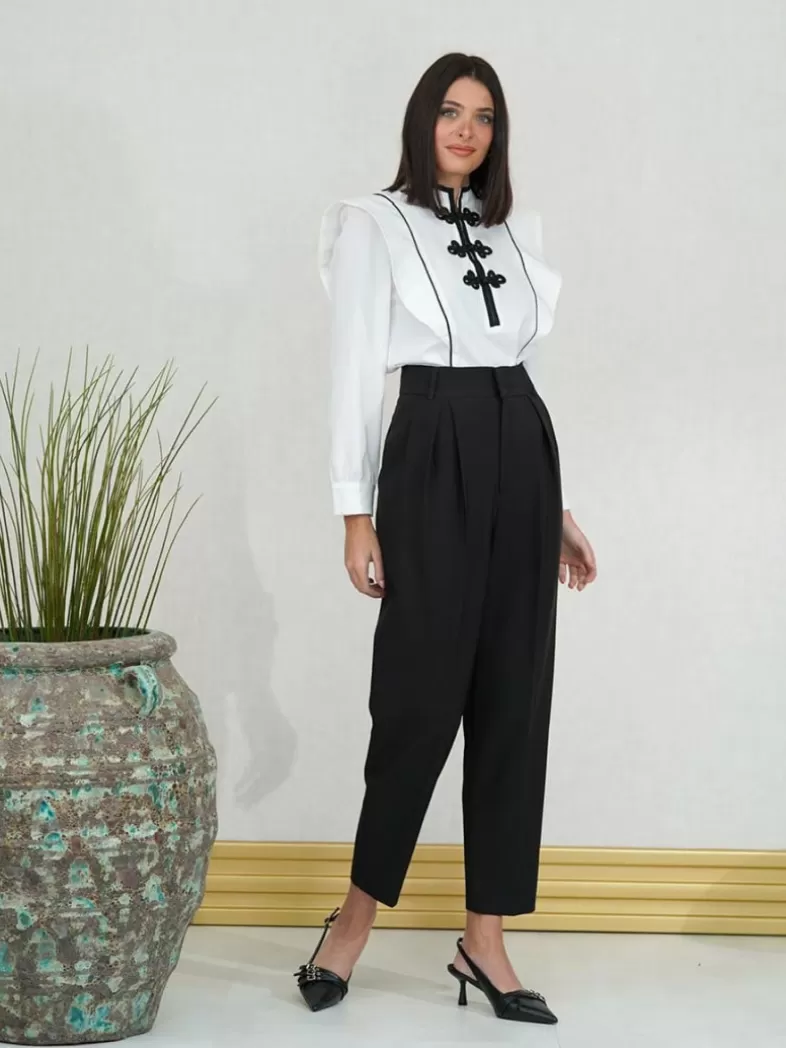 Mariquita Trasquilá Style De Rue | Pantalon^PANTALON BAGGY PINZAS Noir