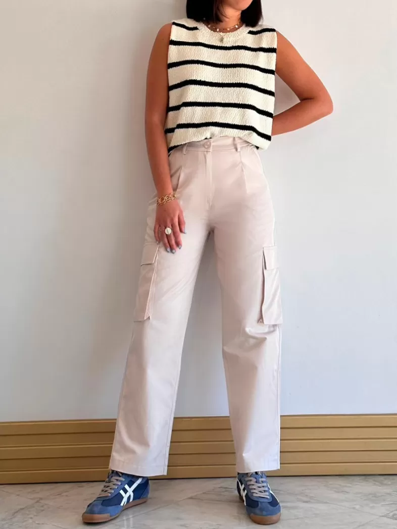 Mariquita Trasquilá Style De Rue^PANTALON CARGO PINZAS BeigeTostado