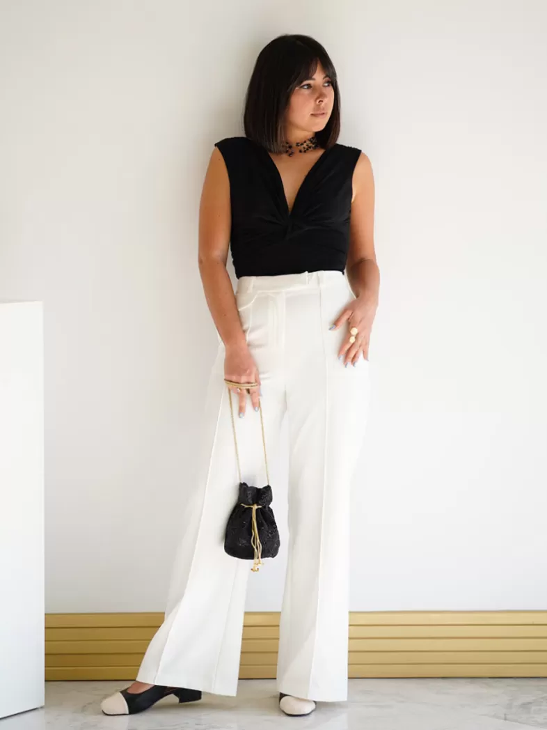 Mariquita Trasquilá Style De Rue^PANTALON CLASICO O Blanc