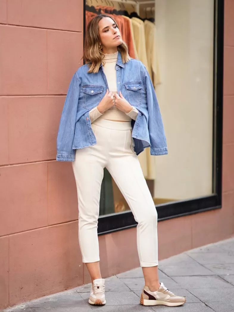 Mariquita Trasquilá Style De Rue^PANTALON CREMALLERA Beige