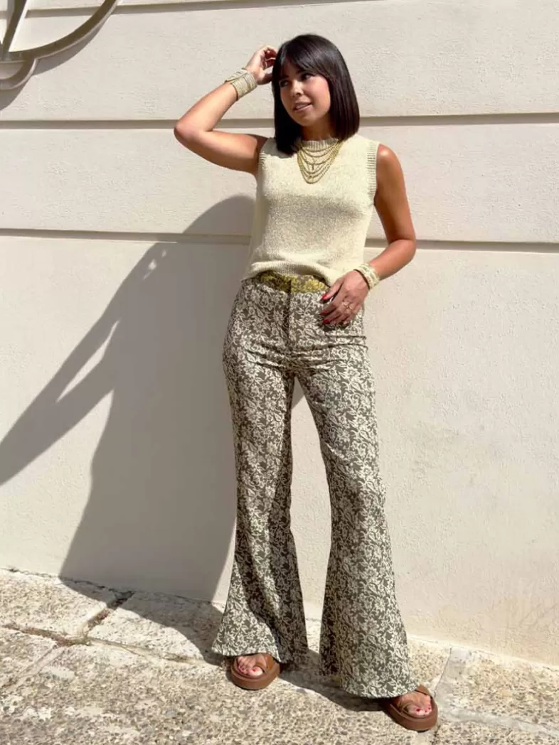 Mariquita Trasquilá Style De Rue | Pantalon^PANTALON ESTAMPADO FLORAL VerdeCaqui