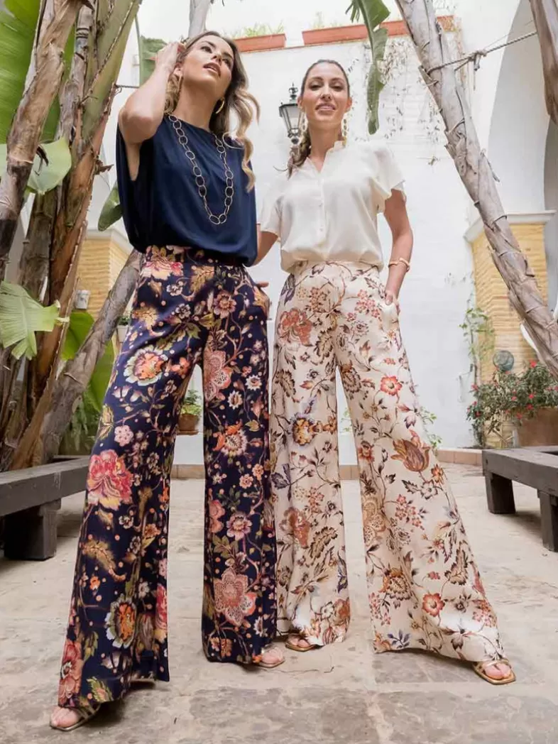 Mariquita Trasquilá Pantalon | Pantalon^PANTALON ESTAMPADO RAZZOLI AzulMarino