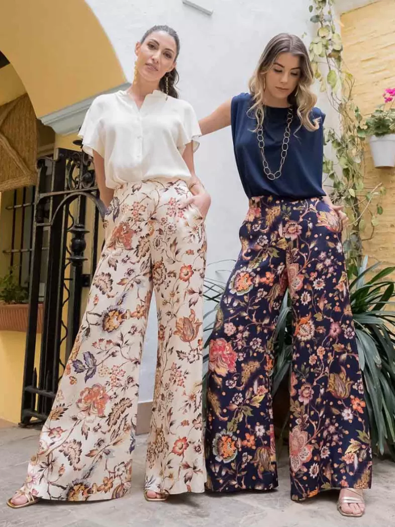 Mariquita Trasquilá Pantalon | Pantalon^PANTALON ESTAMPADO RAZZOLI AzulMarino
