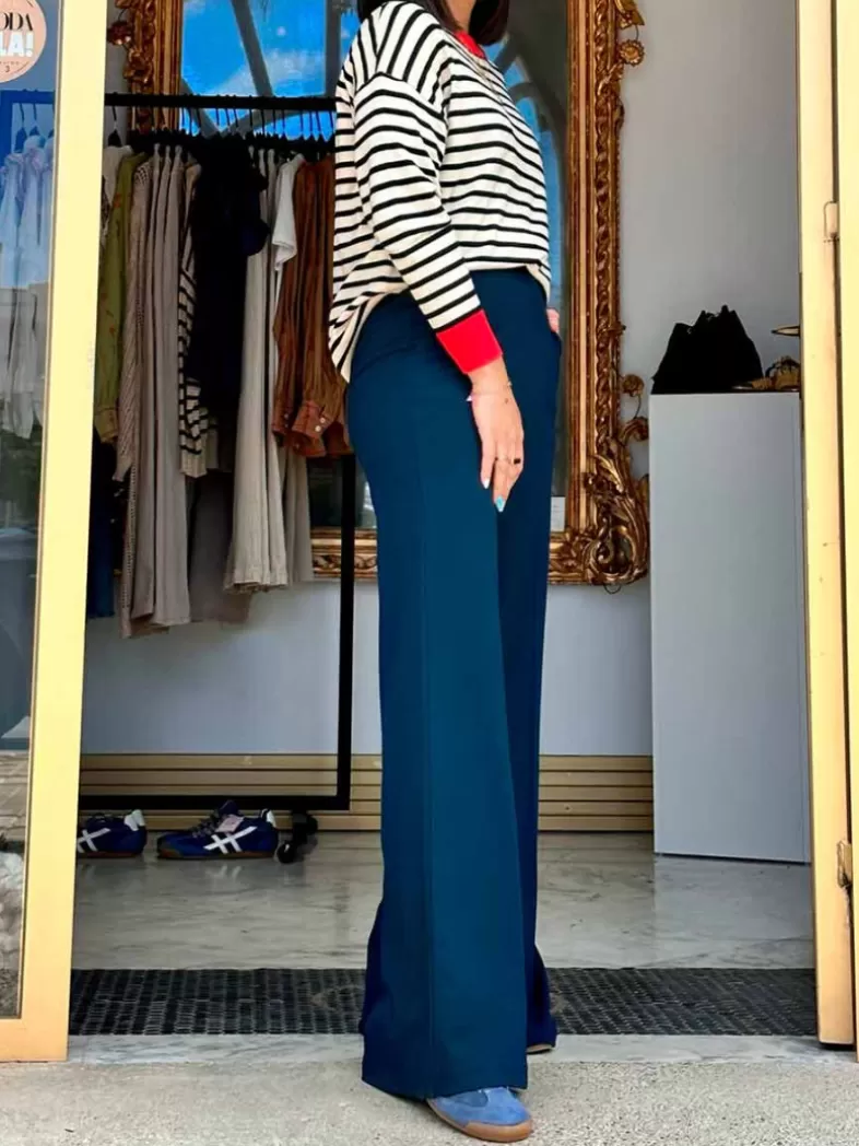 Mariquita Trasquilá Style De Rue^PANTALON PALAZZO ANOUK AzulMarino