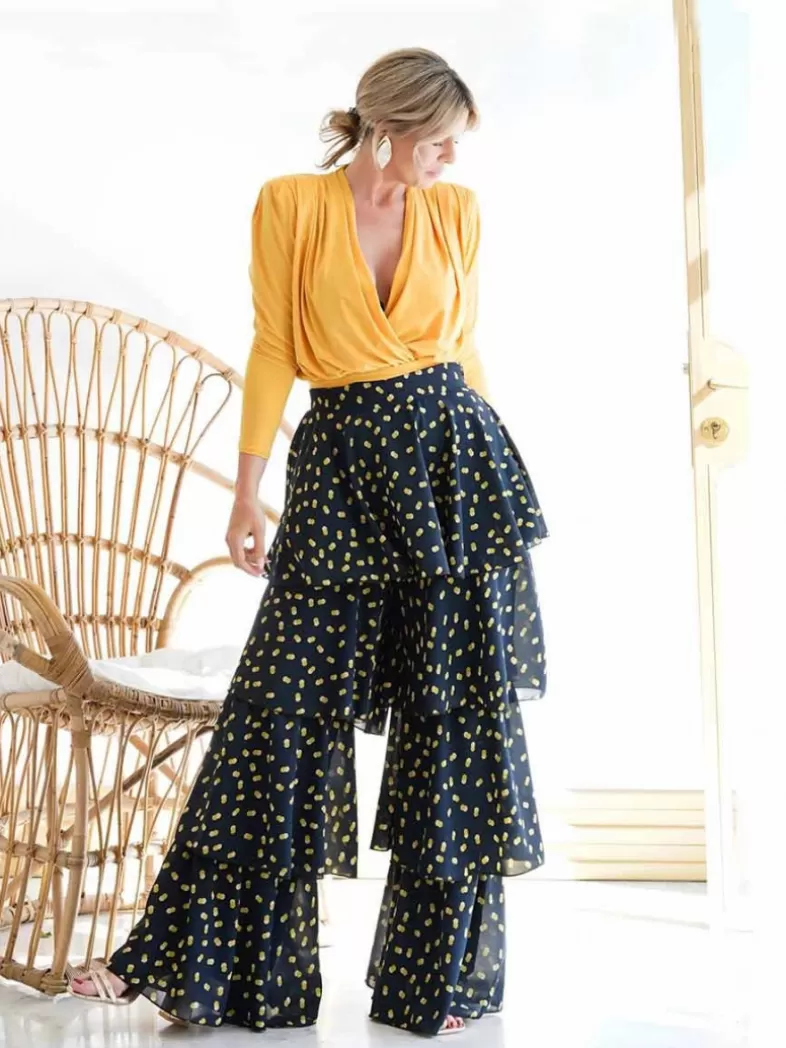 Mariquita Trasquilá Evénements | Pantalon^PANTALON VENECIA A POIS AzulMarino