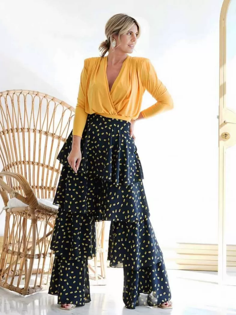 Mariquita Trasquilá Evénements | Pantalon^PANTALON VENECIA A POIS AzulMarino