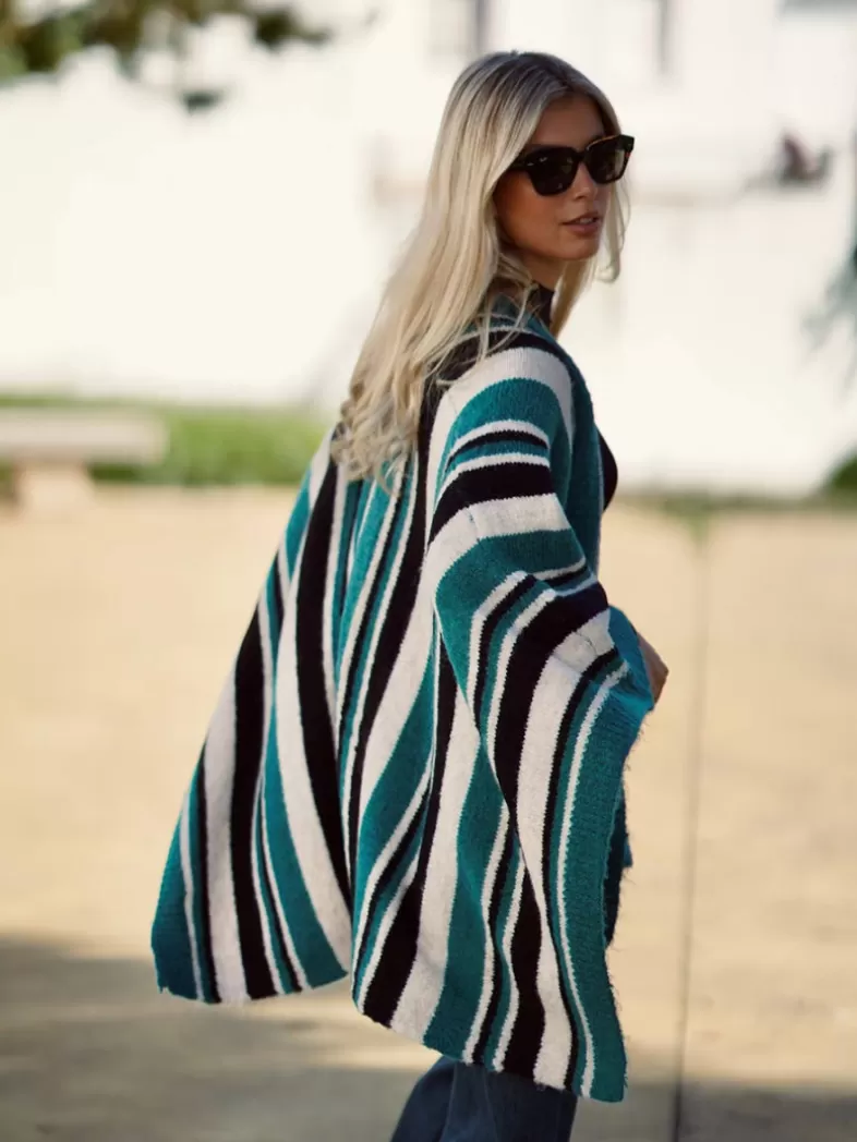 Mariquita Trasquilá Style De Rue | Pulls Et Sweat-shirts^PONCHO RAYAS SOFIA VerdeBM