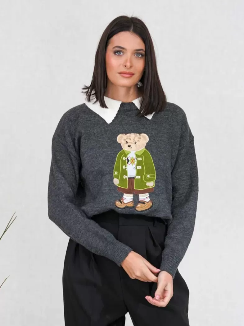 Mariquita Trasquilá Style De Rue | Pulls Et Sweat-shirts^PULL BEAR GrisAntracita