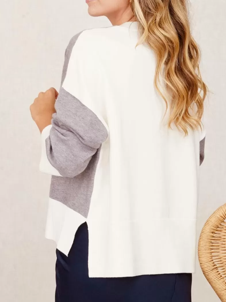 Mariquita Trasquilá Style De Rue | Pulls Et Sweat-shirts^PULL BICOLOR BeigeTostado