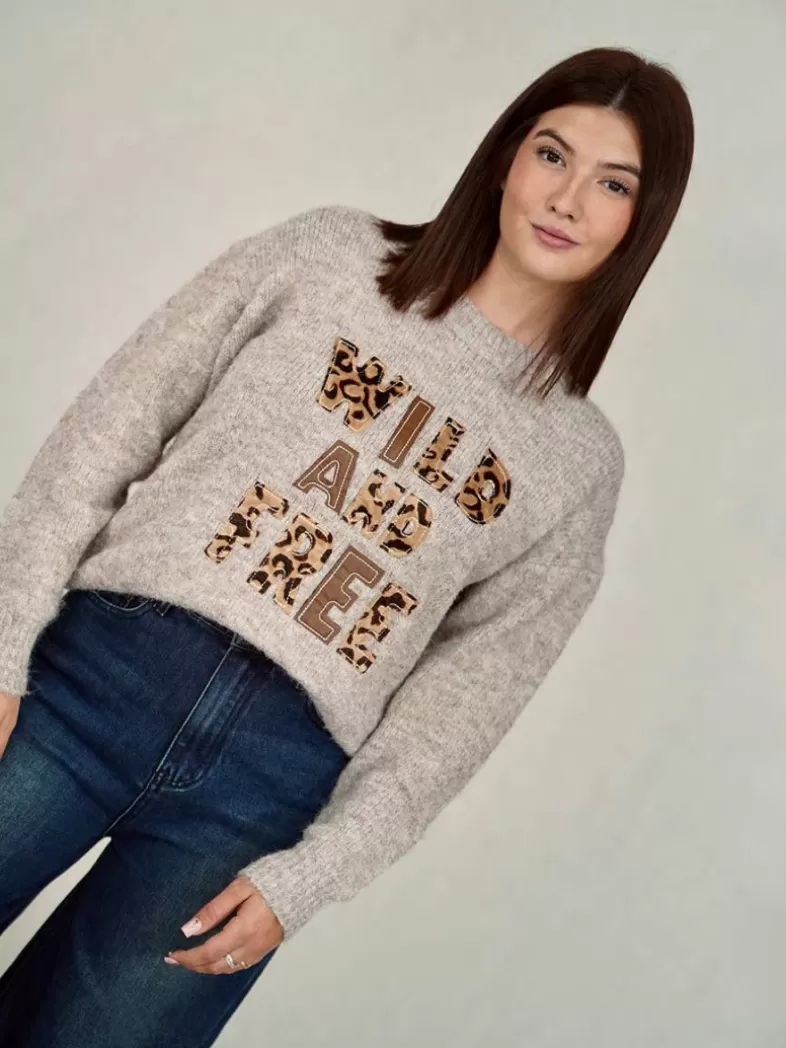 Mariquita Trasquilá Style De Rue | Pulls Et Sweat-shirts^PULL FREE ANIMAL Gris