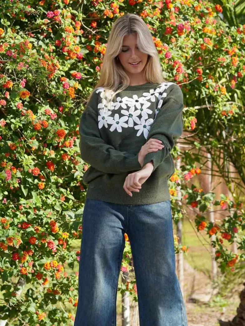 Mariquita Trasquilá Style De Rue | Pulls Et Sweat-shirts^PULL MARGARITA VerdeCaqui