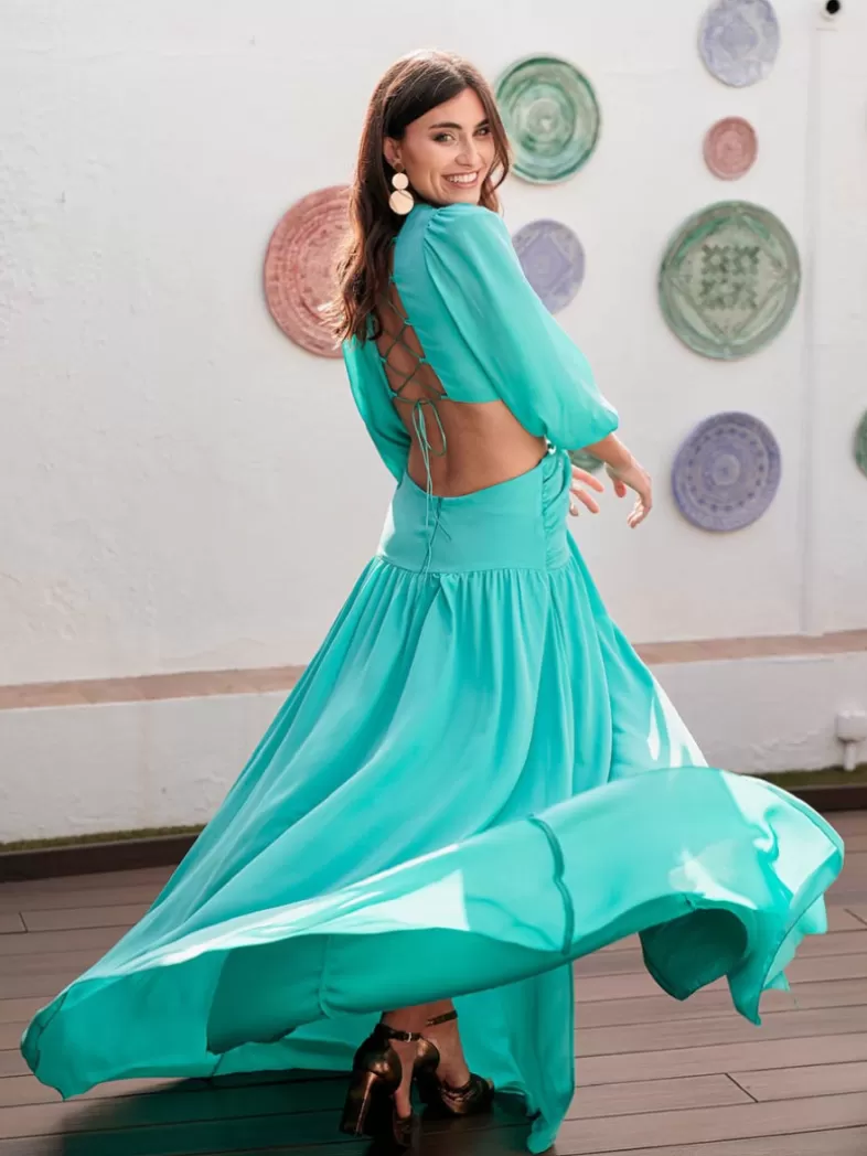 Mariquita Trasquilá Robes De Fin D`études | Robes De Demoiselle D`honneur^ROBE BAELO MAR Turquesa