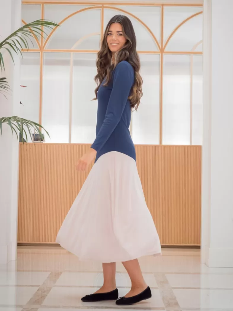 Mariquita Trasquilá Robes Courtes^ROBE ESENCIA AzulMarino