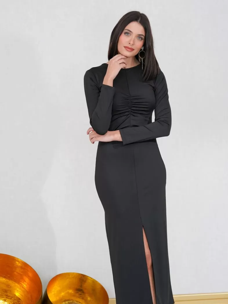 robe_frunce_milano_3-1.webp Mariquita Trasquilá Robes | Invités - 50 €.^ROBE FRUNCE MILANO AzulMarino