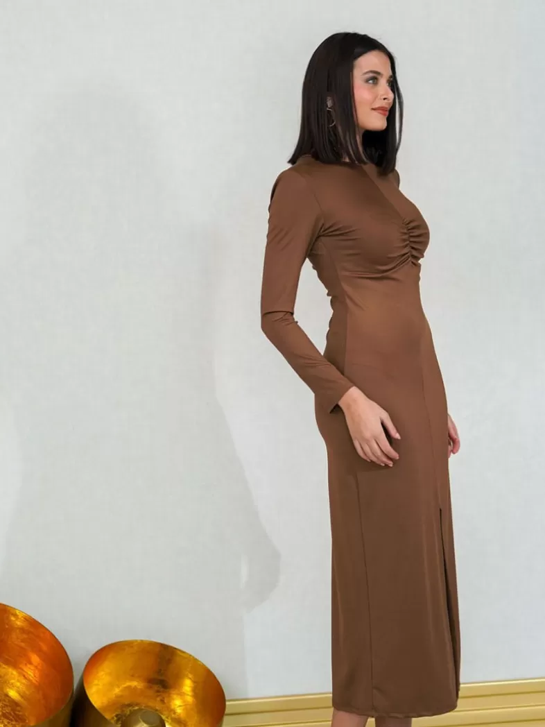 robe_frunce_milano_5-1.webp Mariquita Trasquilá Robes | Invités - 50 €.^ROBE FRUNCE MILANO AzulMarino