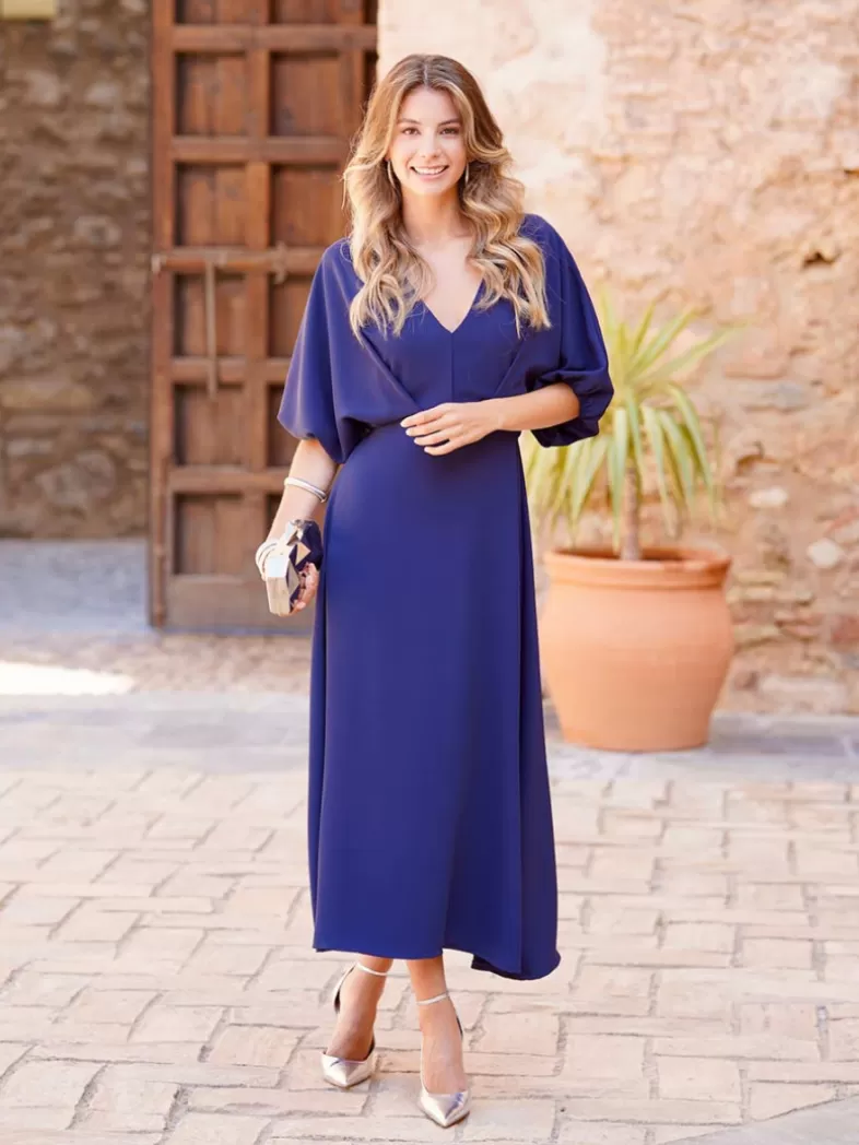 Mariquita Trasquilá Robes D`invités À La Communion | Robes De Baptême Pour Invités^ROBE LUCERO AzulMarino