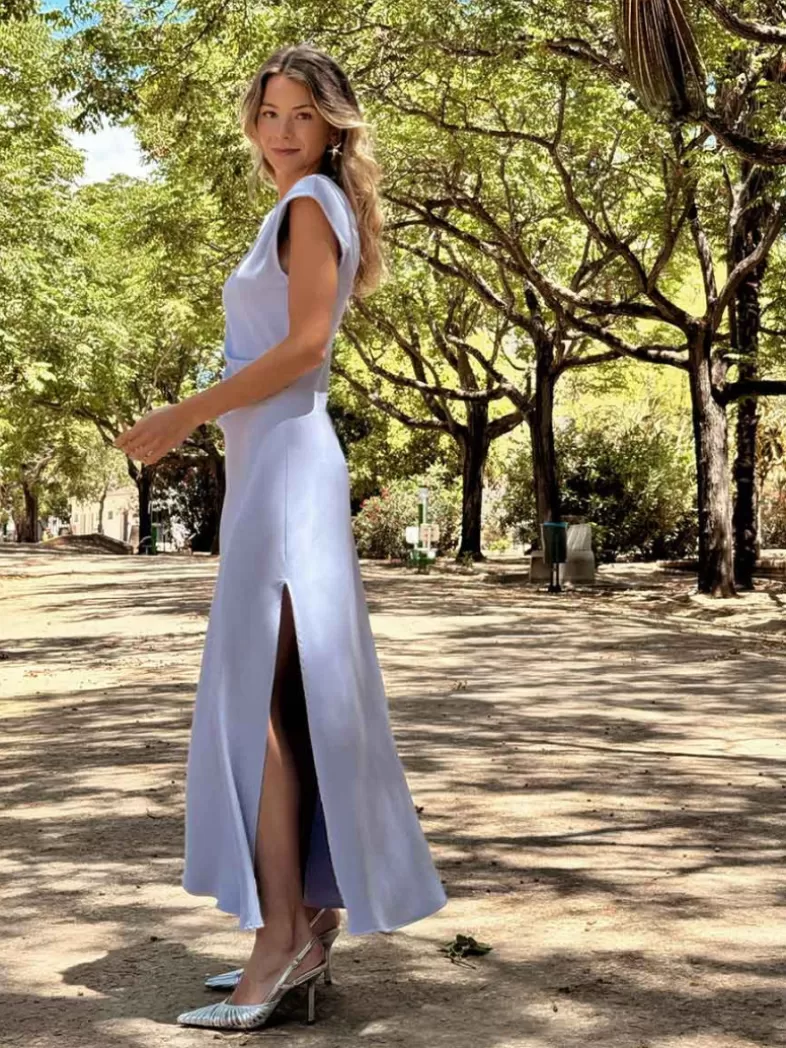 Mariquita Trasquilá Evénements | Robes Courtes^ROBE MIDI CATALINA Blanccassé