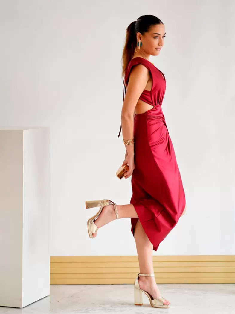 Mariquita Trasquilá Evénements | Invités - 50 €.^ROBE MIDI CUOUT ISOLDE Azulpavo