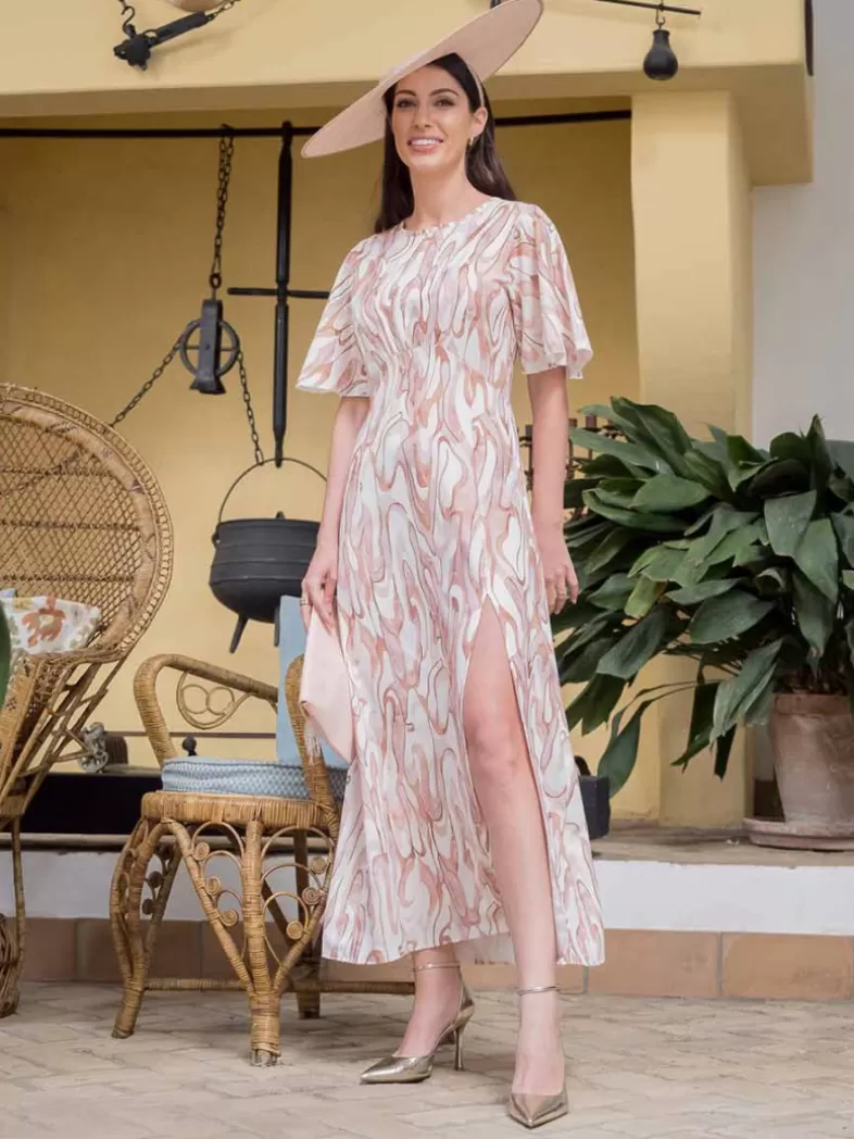 Mariquita Trasquilá Evénements | Invités - 50 €.^ROBE PALMA Beige