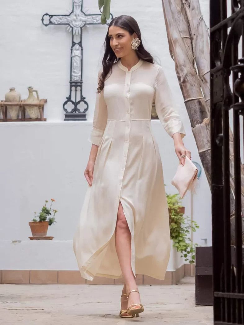 Mariquita Trasquilá Evénements | Invités - 50 €.^ROBE TAVOLARA Beige