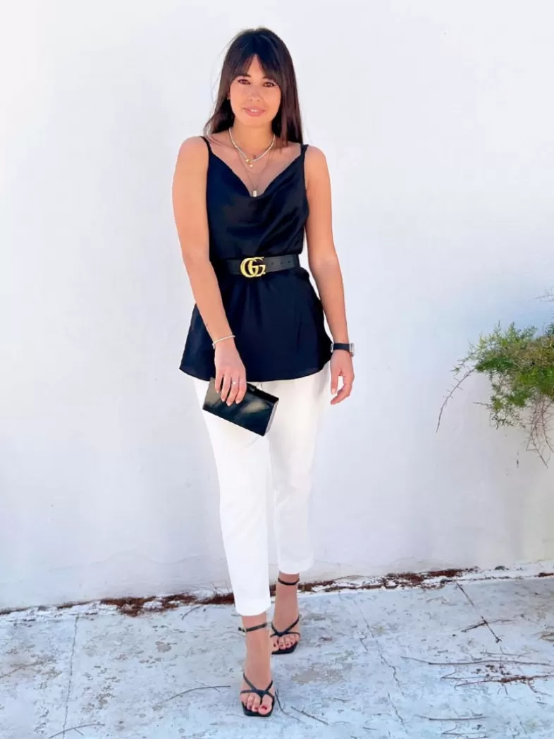 Mariquita Trasquilá Style De Rue | Chemisiers Et Chemises^TOP DE LINGERIE EN CASCADE AzulMarino