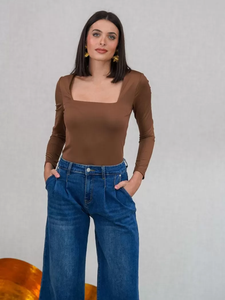 Mariquita Trasquilá Style De Rue | T-shirts^TOP ESCOTE CUADRADO AzulMarino
